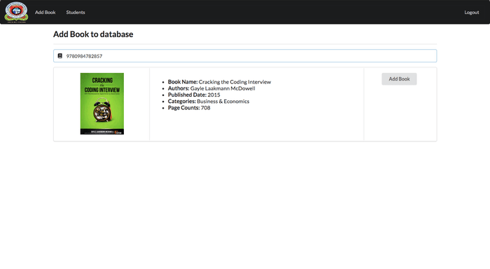 ILMS via barcode scanner